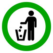 No littering vector sign