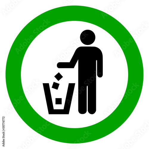 Vector: No littering vector sign No littering vector sign