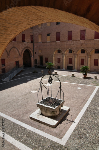 Photo: Estense Castle. Ferrara. Emilia-Romagna. Italy. Estense Castle. Ferrara. Emilia-Romagna. Italy.