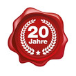20 Jahre , vektor Siegel