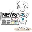 Geschäftsmann, Zeitung, News