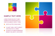 Puzzle illustration with text Puzzle illustration with text