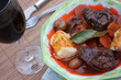 Vin de Bourgogne -  Bourguignon - Polenta