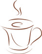 stylized coffee cup stylized coffee cup