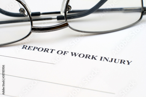 Photo: Report of work injury Report of work injury