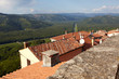 Ausblick von Bergdorf Motovun, Istrien, Kroatien