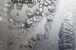 winter frosted glass