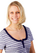 Cheerful young blonde woman