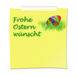 Frohe Ostern Post it Merkzettel