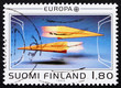 Postage stamp Finland 1988 Paper planes Postage stamp Finland 1988 Paper planes