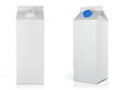 white blank milk box
