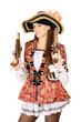 Foto: charming woman with guns dressed as pirates charming woman with guns dressed as pirates
