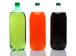 Photo: Large Soda Bottles on White Large Soda Bottles on White