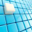 Abstract background made of glossy cubes