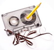 Old broken cassette.