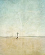 empty beach print