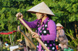 Vietnam, floating market, woman