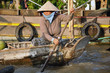Vietnam, floating market, woman, Asien