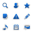 Pack de iconos azules tipo android