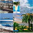 sea waves and other objects on a holiday and vacations theme sea waves and other objects on a holiday and vacations theme