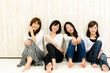 attractive asian women relaxing