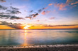 Crépuscule sur littoral réunionnais Crépuscule sur littoral réunionnais