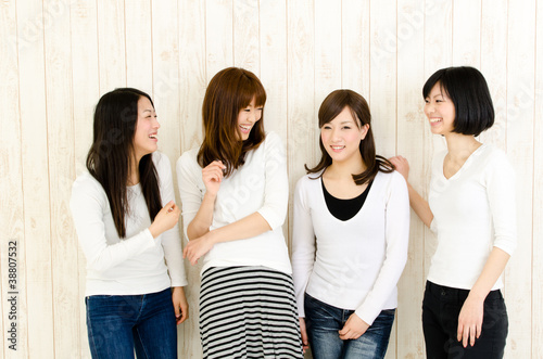 Photo: attractive asian women relaxing attractive asian women relaxing