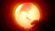 Earth - Glowing Red Globe