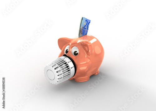 Illustration: Energiesparschwein Energiesparschwein