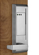 Electronic lock on door