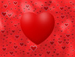 Love background with hearts