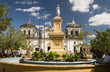 fountain Ruben Dario Park Cathedral of Leon Nicaragua