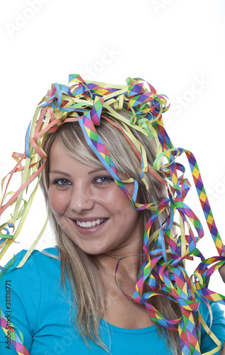Photo: junge blonde Frau im Fasching junge blonde Frau im Fasching