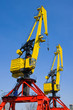 Two cranes in Puerto Madero
