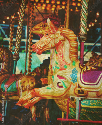 Photo: old fairground ride old fairground ride