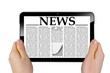 Tablet mit News