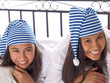 Photo: girls in nightgowns and sleeping caps girls in nightgowns and sleeping caps