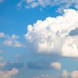 Blue Sky with White Clouds