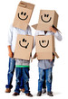 Cardboard family characters