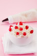Cream Dessert with currants
