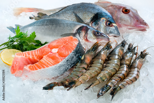 Foto: Seafood on ice Seafood on ice