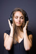 Immersed in music.