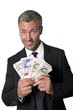 Mann mit Britische Pfund