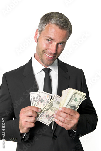 Photo: Banker beim zählen von Dollars Banker beim zählen von Dollars