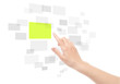 Foto: Hand Using Touch Screen Interface Hand Using Touch Screen Interface