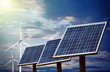 Solar photovoltaic panels and Eolic Wind Turbines