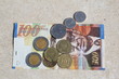 Photo: Israeli shekels - bill and coins Israeli shekels - bill and coins