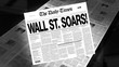 Wall Street Soars! - Newspaper Headline (Intro + Loops)