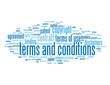 "TERMS AND CONDITIONS" Tag Cloud (legal use contract button)