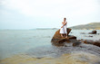 romantic couple at beach